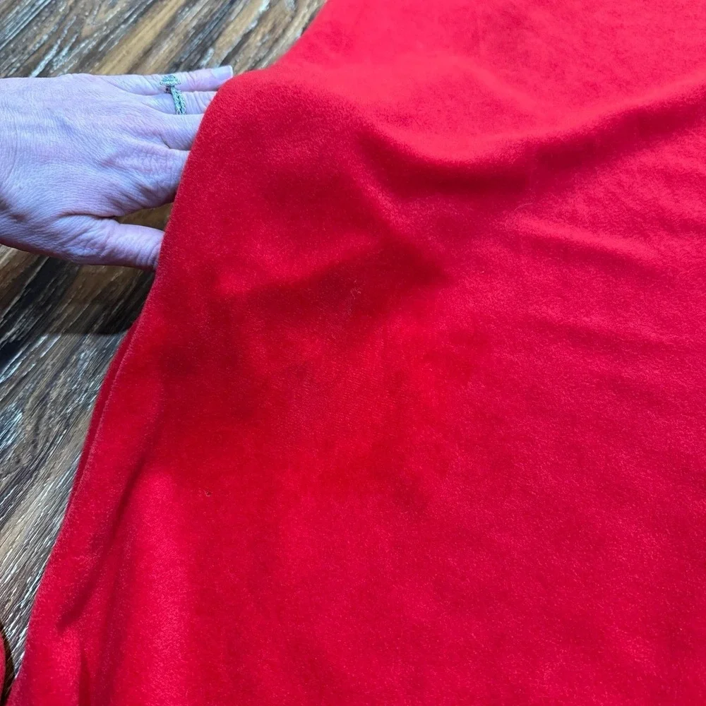 Vintage Women's Size M Night Gown Housecoat Robe Dress 3304 Zip Red 90s 80s Mumu
